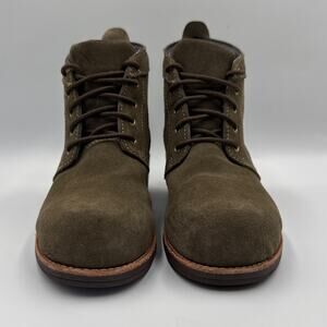 WORX by Red Wing 5124 Womens 7.5 Green Suede Steel Toe Work Safety Chukka Boot